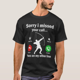 Het spijt me dat ik je telefoontje op andere lijnb t-shirt