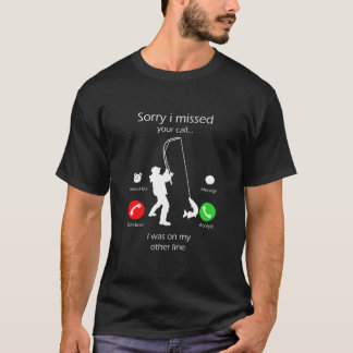Het spijt me dat ik je telefoontje op andere Manne T-shirt