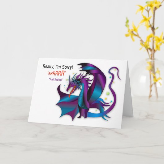 Het spijt me dat ik je verraad met Dragon Shades P Kaart (Gele Bloem)