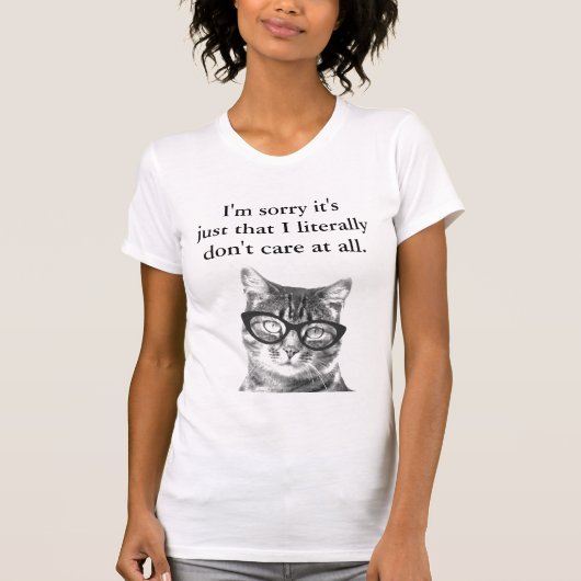 Het spijt me dat ik letterlijk geen shirt kan sche (Voorkant)