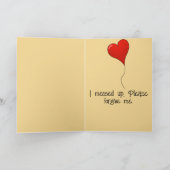 Het spijt me dat ik me verontschuldig kaart (Binnen)