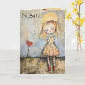 Het spijt me dat ik me verontschuldig kaart (Gele Bloem)