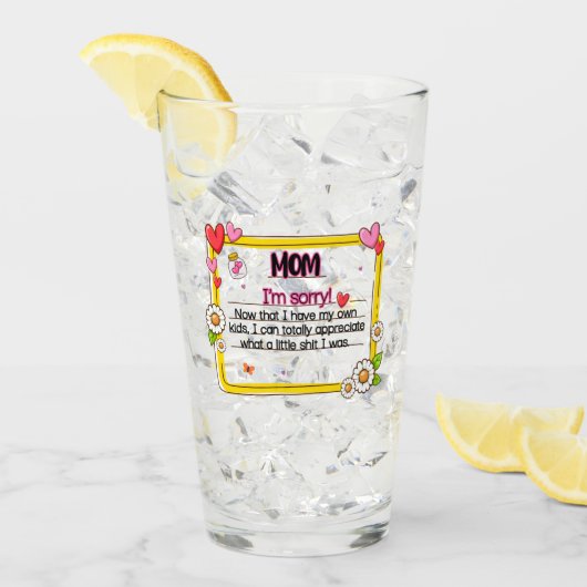 Het spijt me dat ik mijn eigen Kinderen heb. Glas (Voorkant ijs)