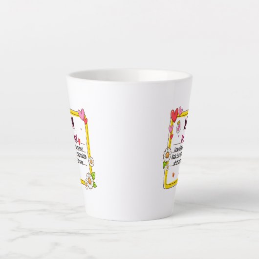 Het spijt me dat ik mijn eigen Kinderen heb. Latte Mok (Voorkant)