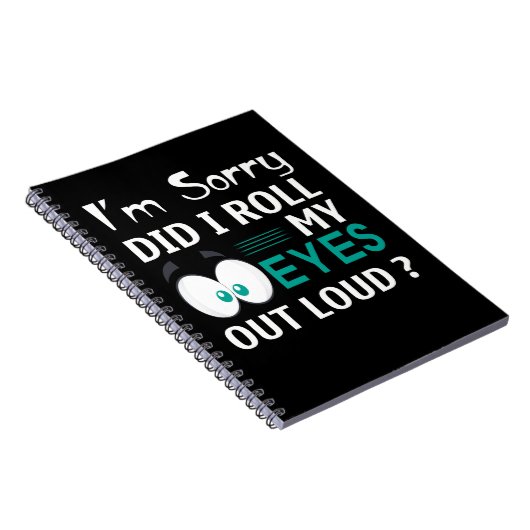 Het spijt me dat ik mijn ogen luid heb gemaakt notitieboek (Rechterzijde)