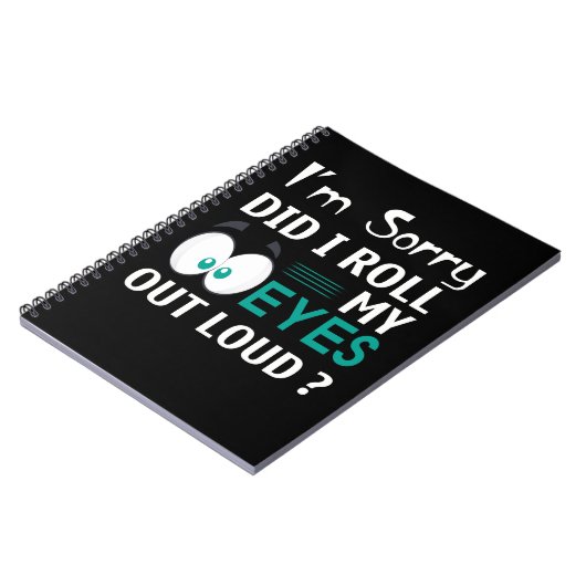 Het spijt me dat ik mijn ogen luid heb gemaakt notitieboek (Linkerzijde)