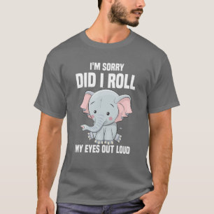 Het spijt me dat ik m'n ogen heb uitgelijnd... t-shirt