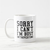 Het spijt me dat ik niet bezig ben met Introvertin Koffiemok (Links)