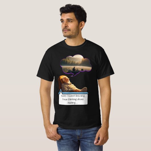 "Het spijt me dat ik niet luisterde" Vist T-shirt (Voorkant volledig)