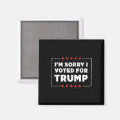 Het spijt me dat ik op Trump heb gestemd Magneet (Voorkant / Achterkant)