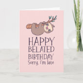 Het spijt me dat ik te laat ben... ...met een dege kaart (Voorkant)