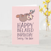 Het spijt me dat ik te laat ben... ...met een dege kaart (Gele Bloem)