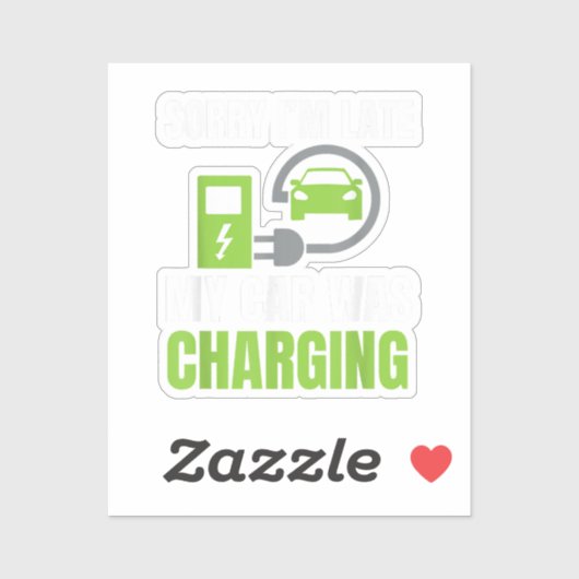 Het spijt me dat ik te laat ben... Mijn auto heeft Sticker (Vel)