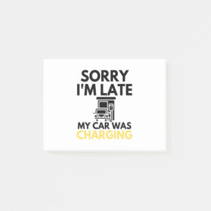 Het spijt me dat ik te laat ben... Mijn auto was e Post-it® Notes