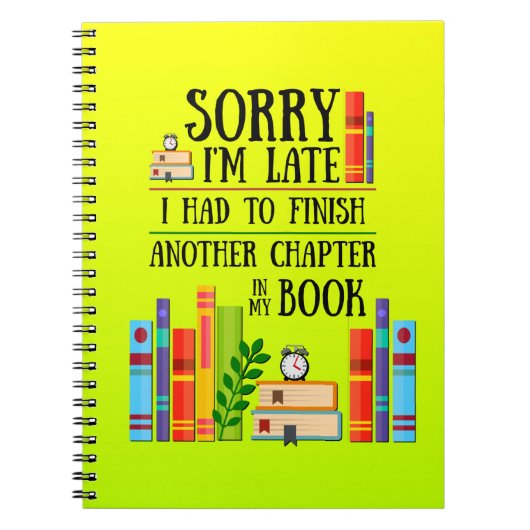 Het spijt me dat ik te laat was om mijn boek af te notitieboek (Voorkant)