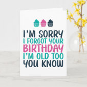 Het spijt me dat ik vergeten ben dat ik te grappig kaart (Gele Bloem)