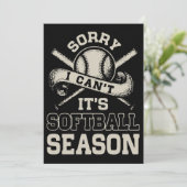 Het spijt me dat ik zijn softball t-shirts niet ve kaart (Staand voorkant)