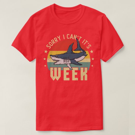 Het spijt me dat ik zijn week durende grappige Ret T-shirt (Design voorkant)