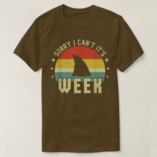 Het spijt me dat ik zijn week durende grappige Ret T-shirt (Design voorkant)