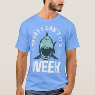 Het spijt me dat ik zijn week in de zeebiologie we t-shirt