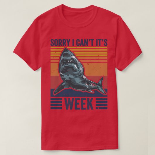 Het spijt me dat ik zijn week van grappige haaienv t-shirt (Design voorkant)