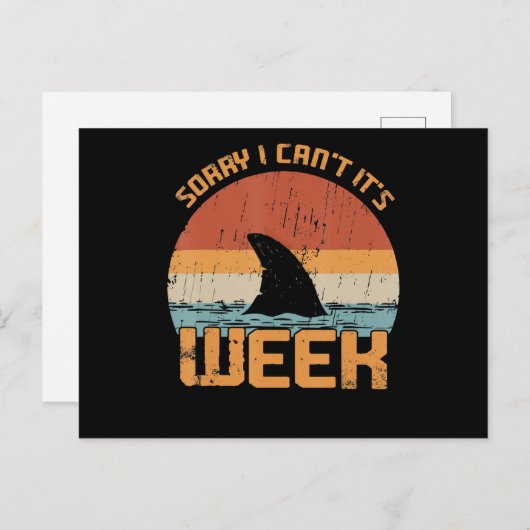 Het spijt me dat ik zijn weke grappige  geschenken uitnodiging briefkaart (Voorkant / Achterkant)