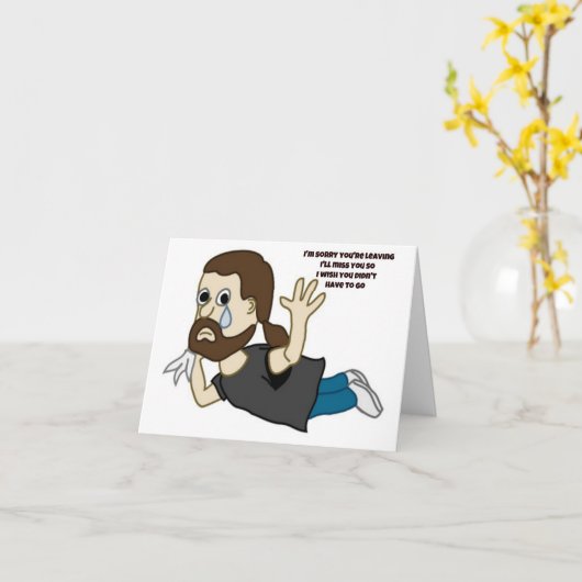 Het spijt me dat je de Kaart verlaat (Gele Bloem)