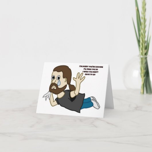 Het spijt me dat je de Kaart verlaat (Voorkant)