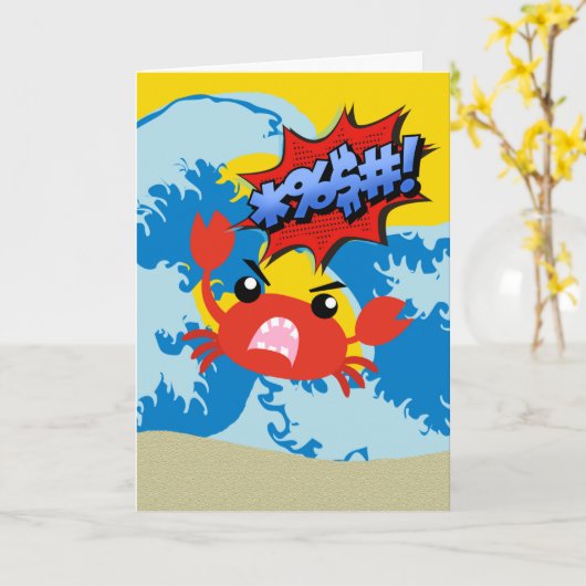 Het spijt me dat je het gevoel hebt dat Crabby zic Kaart (Gele Bloem)