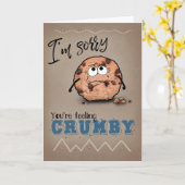 Het spijt me dat je je kruimelkoekje snel goed voe kaart (Gele Bloem)