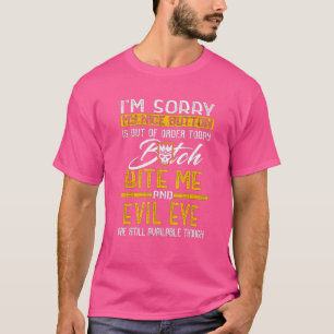Het spijt me dat mijn mooie Button vandaag niet me T-shirt
