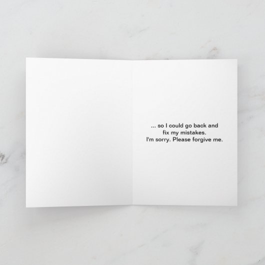 Het spijt me dat Time Machine mijn fouten heeft ve Kaart (Binnen)