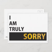 Het spijt me echt briefkaart (Voorkant / Achterkant)