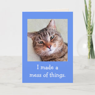 Het spijt me echt dat Cute Cat Apology Kaart