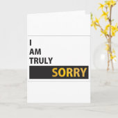 Het spijt me echt kaart (Gele Bloem)