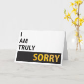Het spijt me echt kaart (Gele Bloem)