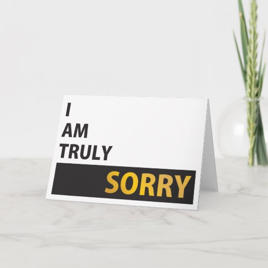 Het spijt me echt kaart (Voorkant)