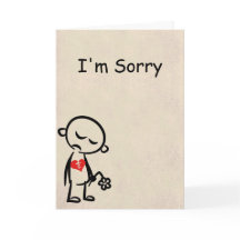 Het spijt me. Gebroken Kaart.