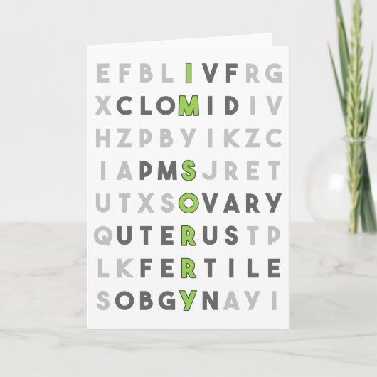 Het spijt me (groen) kaart (Voorkant)