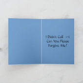 Het spijt me heel erg... kaart (Binnen)