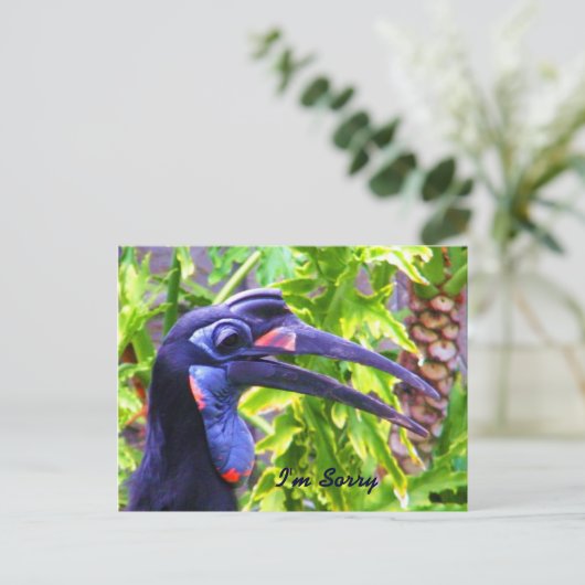 Het spijt me/het spijt me/het Ontbrekende You_Brie Briefkaart (Staand voorkant)