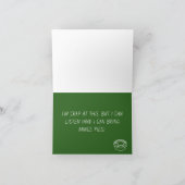 Het spijt me humoristische verdriet kerst Kaart (Binnen)