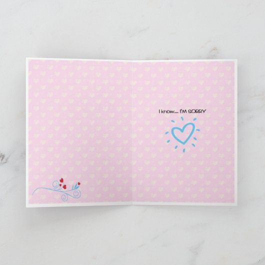 Het spijt me kaart (Binnen)