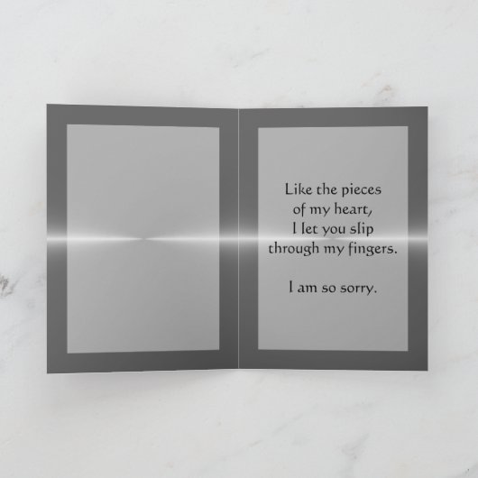 Het spijt me kaart (Binnen)