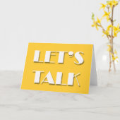 Het spijt me, kaarten - LET TALK (Gele Bloem)
