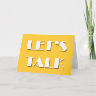 Het spijt me, kaarten - LET TALK