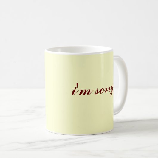 het spijt me koffiemok (Voorkant rechts)