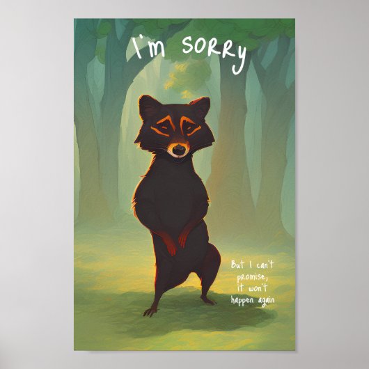 Het spijt me, maar ik kan niet beloven dat het nie poster (Voorkant)