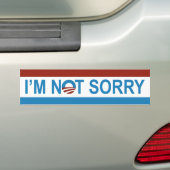 Het spijt me niet bumpersticker (Op auto)