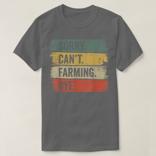 Het spijt me niet dat het boerendeeg Farmer is. T-shirt (Design voorkant)